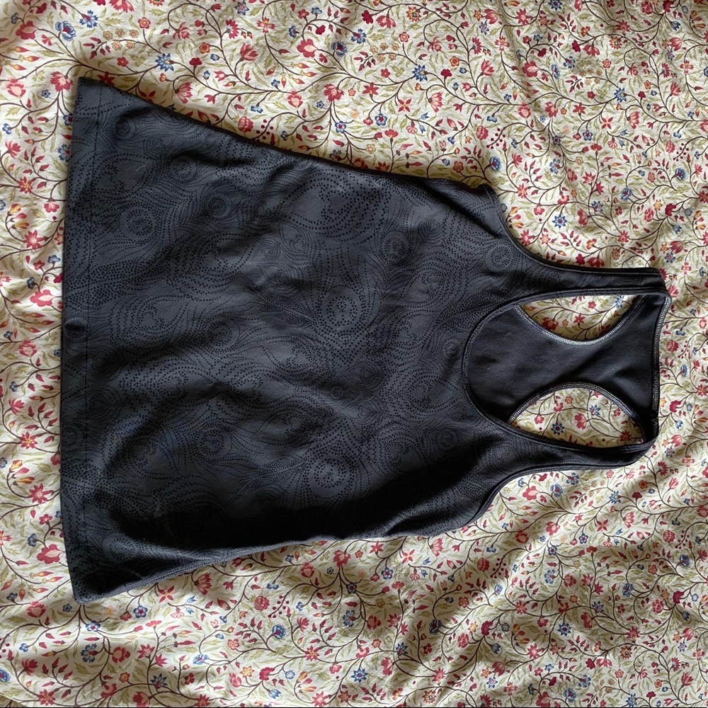Lulu Lemon Razorback Tank Grey/Black